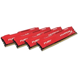 HyperX Fury Red 32GB 4x8GB DDR4 2133MHz Memory