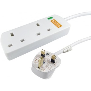 NEWlink Power Strip - 2 x AC Power - 10 m Cord - White