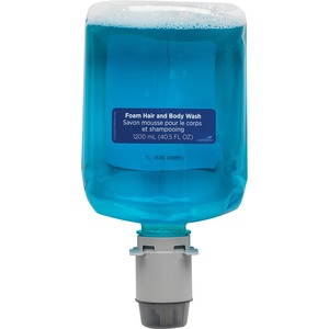 Pacific Blue Ultra Hair And Body Wash Manual Dispenser Refills - 40.6 fl oz (1200 mL) - Squeeze Bottle Dispenser - Dirt Remover, Bacteria Remover - Hair, Body, Skin - Blue - H