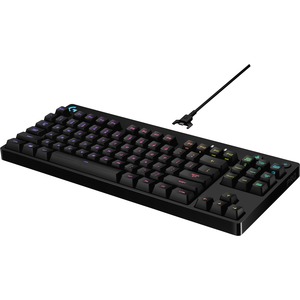 Logitech Pro Mechanical Keyboard - Cable Connectivity - Black - USB 2.0 Interface - US Layout Only