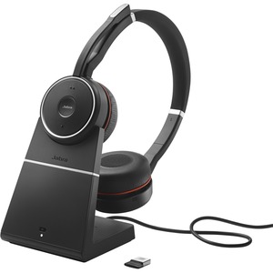 Jabra EVOLVE 75 MS Wireless Over-the-head Stereo Headset - Circumaural - 3048 cm - Bluetooth - 20 Hz to 20 kHz - Noise Canceling