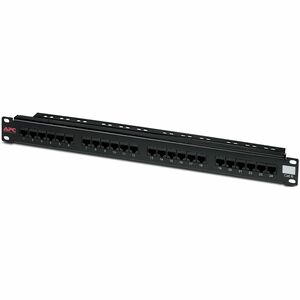 APC CAT6PNL-24 24 Ports Network Patch Panel - 24 x RJ-45 - 24 x RJ-11 - 1U High - Rack-mountable