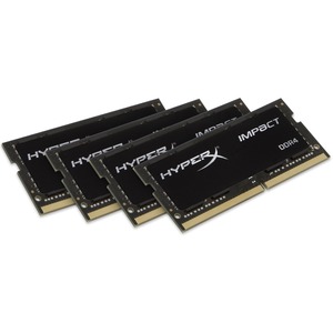 Kingston HyperX Impact RAM Module - 32 GB 4 x 8 GB - DDR4 SDRAM - 2400 MHz DDR4-2400/PC4-19200 - 1.20 V - Non-ECC - Unbuffered - CL15 - 260-pin - SoDIMM