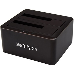 StarTech.com Dual Bay SATA HDD Docking Station for 2 x 2.5 / 3.5inch SATA SSD / HDD - USB 3.0 - SATA Hard Drive Docking Station - Hot Swappable Bays - 2 x HDD Supported