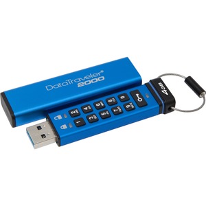 Kingston DataTraveler 2000 4 GB USB 3.1 Flash Drive - 256-bit AES