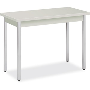 HON Utility Table, 40"W x 20"D - Natural Rectangle Top - Chrome Four Leg Base - 4 Legs x 40" Table Top Width x 20" Table Top Depth x 1.13" Table Top Thickness - 29" Height - A