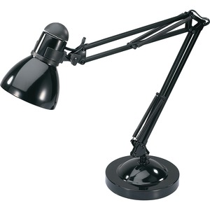 Lorell Architect LED Desk Lamp with Clamp - 10 W LED Bulb - Desk Mountable - Black - for Desk, Table