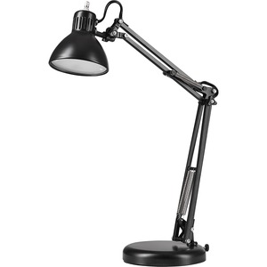 Lorell 4.5-watt LED Bulb Architect-style Lamp - 18" Height - 6" Width - 4.50 W LED Bulb - Desk Mountable - Black - for Desk, Table