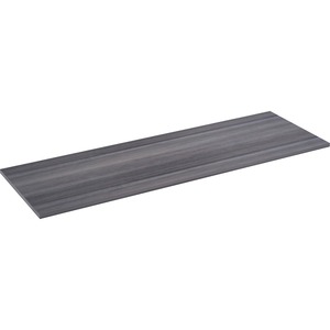 Lorell Relevance Series Tabletop - 71.6" x 24" x 1" Table Top - Straight Edge - Finish: Charcoal, Laminate