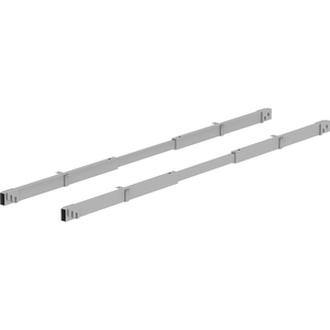 Lorell Adjustable Crossbar Set - 67" Width - Silver - 2 / Set