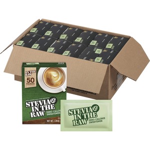 Folgers® Stevia in The Raw Sweetener - Packet - 0 lb (0 oz) - Stevia Flavor - Artificial Sweetener - 600/Carton