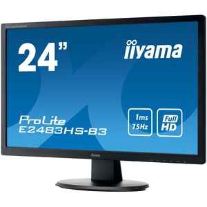 Iiyama ProLite E2483HS-B3  24inch WLED LCD Monitor - 16:9 - 1 ms