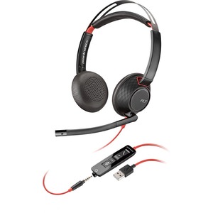 Plantronics Blackwire 5220 USB A Wired Over-the-ear Stereo Headset - Supra-aural - USB Type A, Mini-phone
