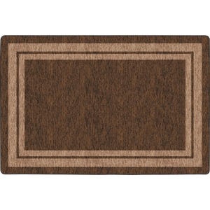 Flagship Carpets Double Light Tone Border Brown Rug