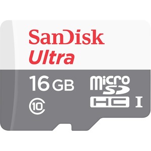 SanDisk Ultra 16 GB microSDHC - Class 10/UHS-I - 48 MB/s Read1 Pack