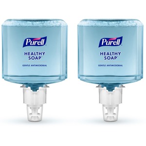 PURELL® HEALTHY SOAP™ ES4 0.5% BAK Antimicrobial Foam Refill - 40.6 fl oz (1200 mL) - Hand, Skin - Moisturizing - Blue - Bio-based, Dye-free - 2 / Carton
