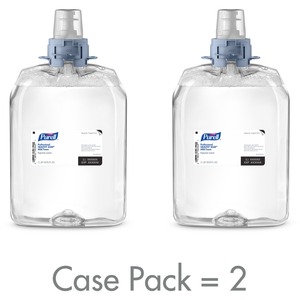 PURELL® FMX-20 HEALTHY SOAP™ Mild Foam Refill - Fragrance-free ScentFor - 67.6 fl oz (2 L) - Dirt Remover, Kill Germs - Hand, Skin - Moisturizing - Clear - Dye-free, Bio-based