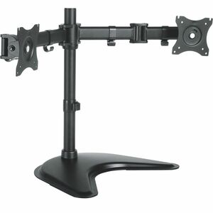 Kantek MA225 Mounting Arm for Monitor, Display - Black - Height Adjustable - 2 Display(s) Supported - 27" Screen Support - 18 lb Load Capacity - Steel - 1 Each