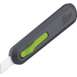 Slice Auto Retract Utility Knife - Ceramic Blade - Retractable, Non-sparking, Non-conductive, Rust-free Blade, Durable, Ambidextrous, Comfortable - Glass-filled Nylon, Stainle