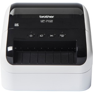 Brother QL-1100 Direct Thermal Printer - Monochrome - Desktop - Label Print - 3 m Print Length - 101.60 mm 4inch Print Width - 110 mm/s Mono - 300 x 300 dpi - USB - L