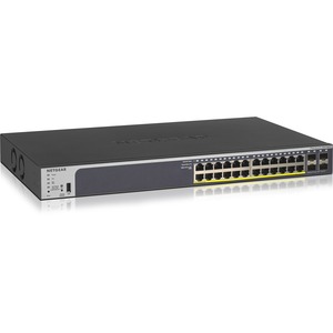 Netgear ProSafe GS728TPv2 24 Ports Manageable Ethernet Switch - 3 Layer Supported - Modular - Twisted Pair, Optical Fiber - Rack-mountable, Desktop