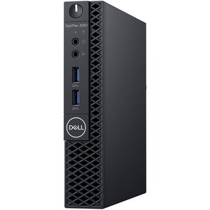 Dell OptiPlex 3000 3060 Desktop Computer - Core i5 i5-8500T - 4 GB RAM - 500 GB HDD - Micro PC - Black