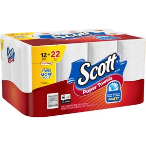 Scott Choose-A-Sheet Paper Towels - 1 Ply - White - Absorbent - For Hand, Glass Cleaning - 12 / Pack