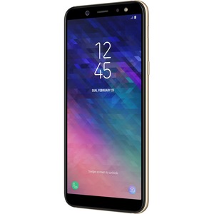 Samsung Galaxy A6 2018 SM-A600F 32 GB Smartphone - Gold - 14.2 cm 5.6inch Super AMOLED 1480 x 720 HDplus Touchscreen - 3 GB RAM - 4G - Samsung Exynos 7 Octa - 16 Megap