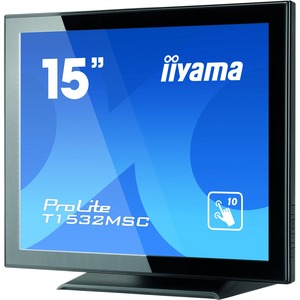 iiyama ProLite T1532MSC-B5X 38.1 cm 15inch LCD Touchscreen Monitor - 4:3 - 8 ms BTW Black to White - Projected Capacitive - Multi-touch Screen - 1024 x 768 - XGA -