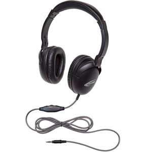 Califone 1017Av Neotech Plus Headphone With Calituff Braided Cord, 3.5Mm Plug, Inline Volume Control - Stereo - Matte Black - Mini-phone (3.5mm) - Wired - 32 Ohm - 20 Hz 20 kH