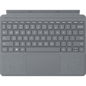 Microsoft Signature Type Cover Keyboard/Cover Case for Microsoft 25.4 cm 10inch Tablet - Platinum - Alcantara - 175.3 mm Height x 245.1 mm Width x 8.4 mm Depth