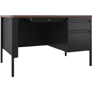 Lorell Fortress Series 48" Right-Pedestal Teachers Desk