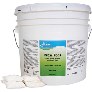 RMC Proxy Enzyme Laundry Detergent - Fresh Citrus Scent - 250 / Bucket - 1 / Carton - Color Safe - White