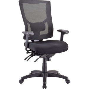 Lorell Conjure Executive Mesh High-back Chair - Black Seat Color - Black Back Color - Mesh Back Material - High Back - 5-star Base - 1 Each