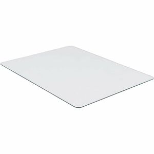 Lorell Tempered Glass Chairmat - Floor, Pile Carpet, Hardwood Floor, Marble - 36" Length x 46" Width x 0.250" Thickness - Rectangular - Tempered Glass - Clear - 1Each