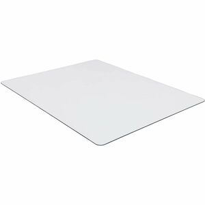 Lorell Tempered Glass Chairmat - Carpet, Hardwood Floor, Marble, Hard Floor - 60" Length x 48" Width x 0.250" Thickness - Rectangular - Tempered Glass - Clear - 1Each