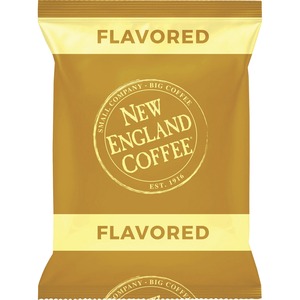 New England French Vanilla Coffee - French Vanilla, South American, Central American - Light/Medium - 2.5 oz Per Pack - 24 / Carton