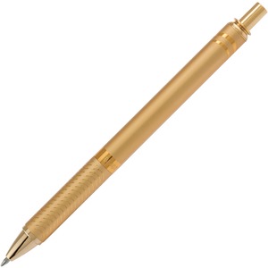 EnerGel EnerGel Alloy Gel Ink Retractable Pen - Medium Pen Point - 0.7 mm Pen Point Size - Refillable - Retractable - Black Liquid Gel Ink Ink - Gold Aluminum Alloy Barrel - M