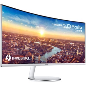 Samsung LC34J791WTU 34inch UW-QHD Curved Screen Quantum Dot LED LCD Monitor - 21:9 - Grey