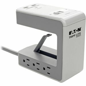 Tripp Lite Surge Protector Desk Clamp 6-Outlet 2 USB-A; 1 USB-C 8ft Cord - 6 x NEMA 5-15R, 2 x USB - 1800 VA - 1080 J - 120 V AC Input