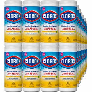 Clorox Disinfecting Wipes, Bleach-Free Cleaning Wipes - Wipe - Citrus Blend Scent - 35 / Can - 840 / Pallet - Yellow