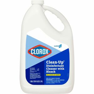 Clorox Disinfectant Cleaner with Bleach - Liquid - 128 fl oz (4 quart) - Fresh Scent - 108 / Pallet - Clear