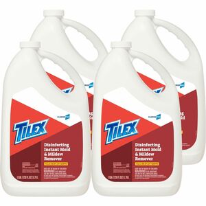 CloroxPro™ Tilex Disinfecting Instant Mold and Mildew Remover Refill - 128 fl oz (4 quart) - 108 / Pallet - Scrub-free - Clear