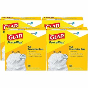 Glad ForceFlex Tall Kitchen Drawstring Trash Bags