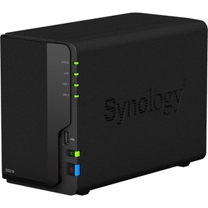 Synology DiskStation DS218 2 x Total Bays SAN/NAS Storage System - Desktop - Realtek RTD1296 Quad-core 4 Core 1.40 GHz - 2 x HDD Supported - 28 TB Supported HDD Ca
