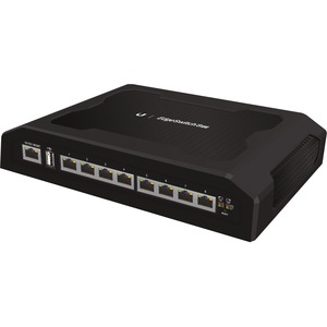 Ubiquiti EdgeSwitch ES-8XP 8 Ports Manageable Ethernet Switch - 8 x Gigabit Ethernet Network - Twisted Pair - 2 Layer Supported