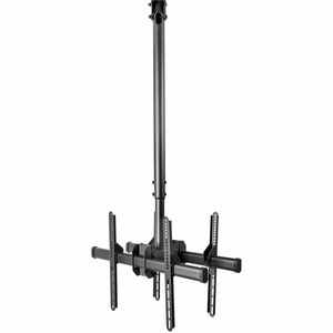 StarTech.com Ceiling TV Mount - Back-to-Back - Dual Screen Mount - For 32inch to 75inch Displays - 3.5And#39; to 5And#39; Pole - Full Motion - Steel - Pole Mount TV Bracket - 2 Displa