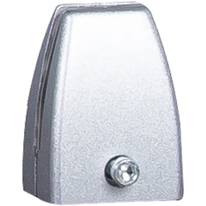 Boss Simple System Modesty Panel Bracket - 1.8" Width x 1.3" Depth x 2.4" Height - Metal - Silver, Driftwood