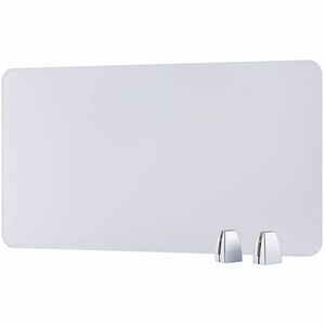 Boss 28" Privacy Panel, Plexiglass - 15.6" Height x 27.6" Width x 0.2" Depth - Material: Plexiglass - Finish: Silver - 1 Each