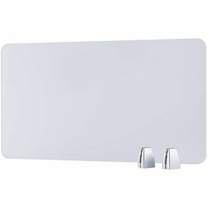 Boss 28" Privacy Panel, Plexiglass - 27.6" x 0.2" x 15.6" - Material: Plexiglass - Finish: Silver